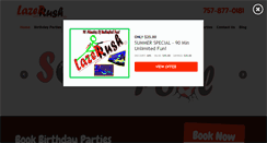 Desktop Screenshot of lazerrush.com